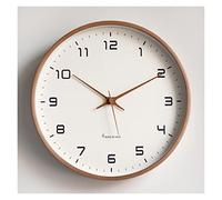 Horloge murale, horloges, mur en bois de style européen nordique, design moderne, mur muet en bois nordique minimaliste, salon, cuisine, décoration de la maison (couleur : B, taille : 10 pouces) ( Col