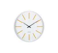 Karlsson - Horloge murale Arruga Retro - Jaune doré - Ø 40 cm