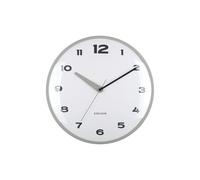 Karlsson Horloge murale Brisk Dome en fer pour salon Gris foncé Ø 40 cm