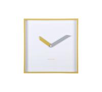 Horloge murale Karlsson Cool Retro Cuadrado Jaune 28,3x28,3x4,1 cm