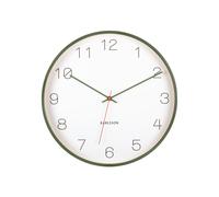 Karlsson Joy Wood Wall Clock Horloge Murale KA5926GR - Unisex - 40 cm - Quartz