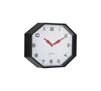 Horloge murale Karlsson Modern Factory Octagon Noir 32x26x6,7 cm
