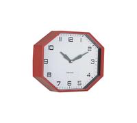 Horloge murale Karlsson Modern Factory Octagon Rouge 32x26x6,7 cm