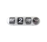 Horloge murale Karlsson Tube Flip Gris 10x13,5 cm
