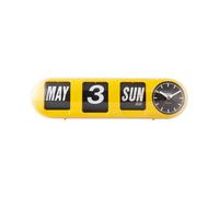Horloge murale Karlsson Tube Flip Jaune 10x13,5 cm