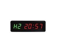 Horloge Murale LED, 3 pouces mural programmable compte à rebours intervalle Gym minuteries LED chronomètre horloge