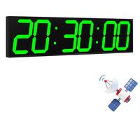 Horloge murale LED de 70 cm, synchronisation de l'heure par GPS, écran XXL