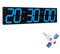 Horloge murale LED de 70 cm, synchronisation de l'heure par GPS, écran XXL