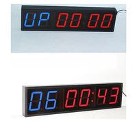 Horloge Murale LED, GYM Countup Interval Compte à rebours Horloge et minuterie 4 pouces 5 Chronomètre Chiffres Minuterie