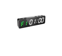 Horloge Murale LED, Mini minuterie de gymnastique 1 pouce, 5. "x,5" x 0,9 ", Super Portable, LED, horloge d'entraînement à intervalles, compte rebours, chronomètre Fitness