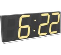 Horloge murale LED, télécommande, alimentation USB, luminosité réglable, blanc type 2, 45X16X2.5cm