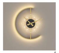 Horloge Murale Légère à LED Horloge Murale NuméRique Gradation à 3 Niveaux Grands Chiffres Réveil pour Chambre à Coucher