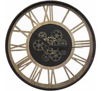 Horloge murale Loft avec mécanisme visible, Ø 57 cm - Atmosphera