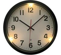 Horloge murale lumineuse discrète de 30 cm pour la chambre à coucher et le salon