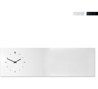 Horloge murale magnétique de style moderne, format horizontal - Gris