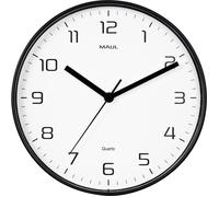 Horloge murale Maul 9051690 à quartz 25 cm x 4 cm x 25 cm x 25 cm x 40 mm noir mécanisme dhorloge silencieux