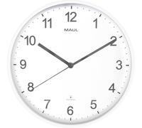 MAUL Horloge murale MAULsprint Ø 30.5 x 5 cm radiocommandée plastique 1 x AA (1.5 V) blanc
