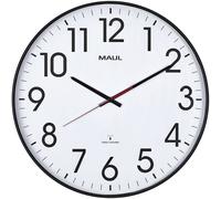 Horloge murale Maul 9054890 radiopiloté(e) 47.7 cm x 54 mm noir mécanisme dhorloge silencieux