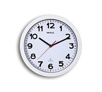 MAUL Horloge murale Maul Step RC Ø30 x 5 cm Plastique blanc radio-pilotée