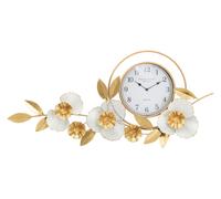 Horloge murale Mauro Ferretti flow 92,5x8x45,5 cm or blanc