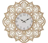 Horloge murale Mauro Ferretti sculpture Ø 60x4.5 cm couleur naturelle blanc