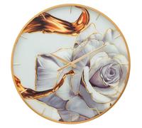 Horloge murale Mauro Ferretti en verre rose multicolore, 60 x 5 cm