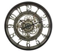 Horloge murale MECA style loft, Ø 51 cm, gris