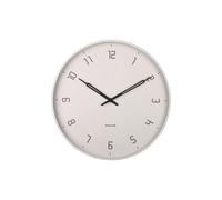 Karlsson - Horloge murale Stark - Gris chaud