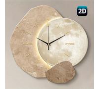 Horloge murale minimaliste moderne, horloge décorative haut de gamme silencieuse, sans lumière, mouvement à quartz super silencieux, sans bruit de tic-tac, convient pour la chambre des jeunes, la sall