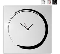 Horloge murale moderne 80 x 80 cm, décorative, style japonais, S-Enso Big - Gris
