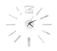 Horloge Murale Moderne À Faire Soi-même - Horloge Adhésive 3D Sans Cadre Avec Mouvement De Balayage Silencieux, Grand Art Mural Personnalisé De 60 Cm De Diamètre Pour Le Salon, La Chambre Et Le Bureau