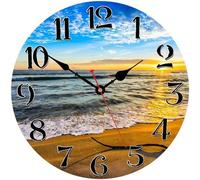 Horloge murale moderne de 20 cm pour la salle de bains et la cuisine, silencieuse