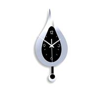 Horloge murale moderne design goutte d'eau pour pendule créatif en acrylique pour la maison, la chambre à coucher, le salon, le bureau, la décoration, muet pour les horloges, mur pour décoration de