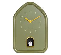 Horloge murale moderne "Doggy", verte, 29,1 x 20 x 29,1 cm, horloge coucou