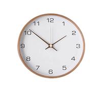 Horloge murale moderne en bois massif for chambre à coucher, horloge de ferme, horloge murale moderne et silencieuse, fonctionnement à piles, mouvement à balayage par seconde for décoration de chambre