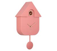 Horloge murale moderne en forme de coucou, disponible en or, rose, dimensions : 21,5 x 8,5 x 41 cm