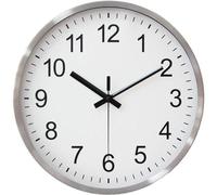 Horloge murale moderne silencieuse de 30 cm, blanche