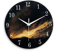 Horloge murale - NIKCORP - Moderne - 61 cm - Mécanisme silencieux - Verre & métal design loft