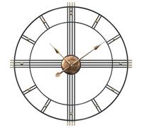 Horloge murale noir Ø60 cm fer