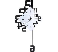 Horloge murale nordique en fer forgé pour le salon et le bar