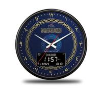 Horloge Murale numérique Grand écran 13 Pouces avec Chiffres Romains avec Alarme Date minuterie de température pour Bureau Chambre Horloge de Station suivante