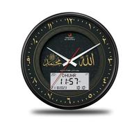 Horloge Murale numérique Grand écran 13 Pouces avec Chiffres Romains avec Alarme Date minuterie de température pour Bureau Chambre Horloge de Station suivante