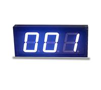 Horloge murale Numérique, Horloge murale en cole à 3 chiffres avec un grand écran distance programmable LED d'horloge numérique une luminosité élevée