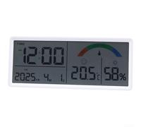 Horloge Murale Numérique LCD Géante avec Température(B) | Écran LCD extra-large, lecture pour facile de loin, pour affichage clair heure date température, pour idéal salon bureau