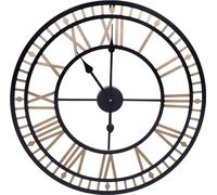 Horloge murale or Horloge de cuisine 80 cm Décoration salon avec chiffres romains