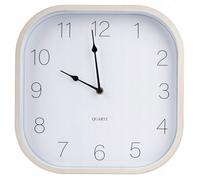 Horloge murale - ORION - Carrée - 30 cm - Beige - Intérieur classique