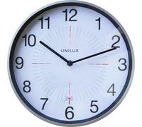 Horloge murale Outdoor plastique 35,5 cm gris métal Paquet de 5 pièces