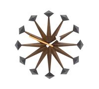 Horloge Murale Polygon Noyer