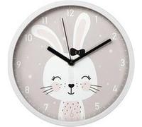 Horloge murale pour enfant "lovely bunny" , diam: 25 cm, silencieuse G