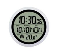 Horloge murale pour salle de bain étanche écran LCD accessoires de douche | Ventouse Horloge de douche à piles Accessoires de douche Douche Chambre Salon Bureau Piscine et Spa Enfants et Adultes